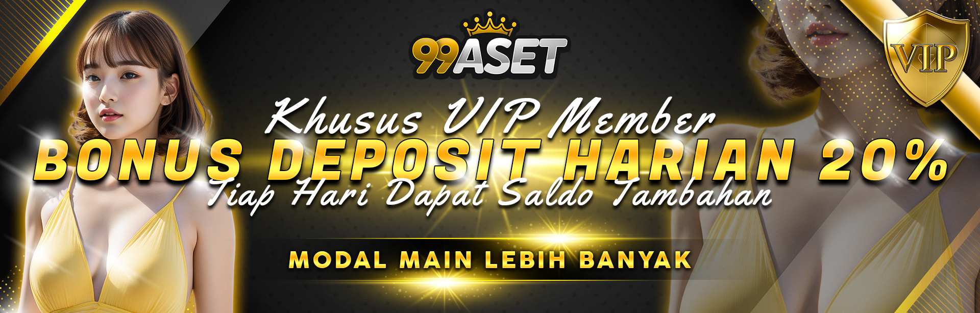 BONUS DEPOSIT HARIAN 20% - VIP MEMBER 99ASET