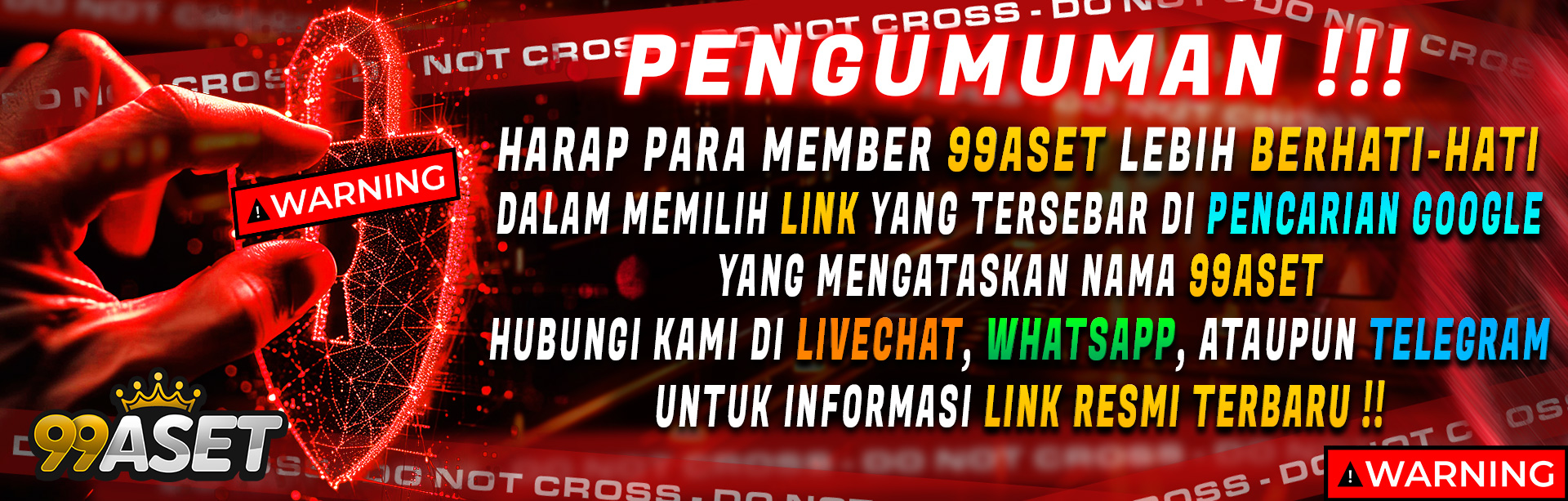 PENGUMUMAN PENTING 99ASET