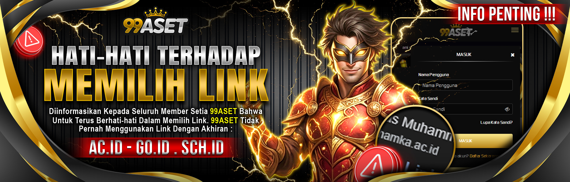 PENGUMUMAN PENTING 99ASET